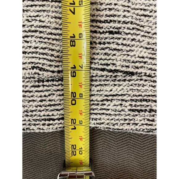 Texture & Thread Madewell Black White Round Neck Long Sleeved Sz M - Picture 10 of 10